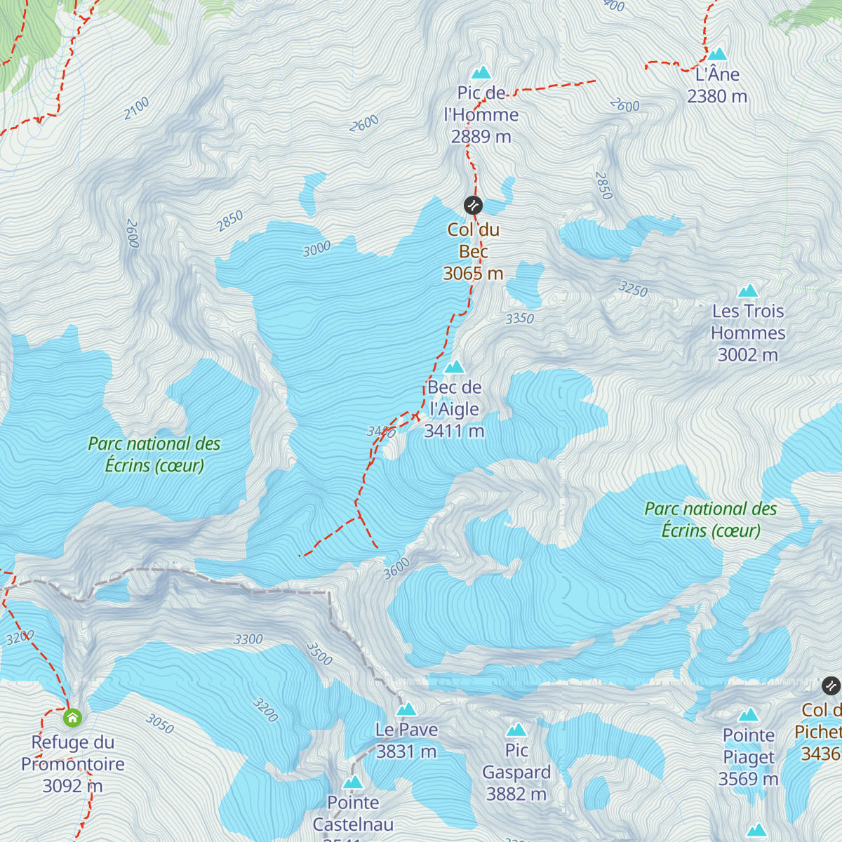 Refuge de l'Aigle map