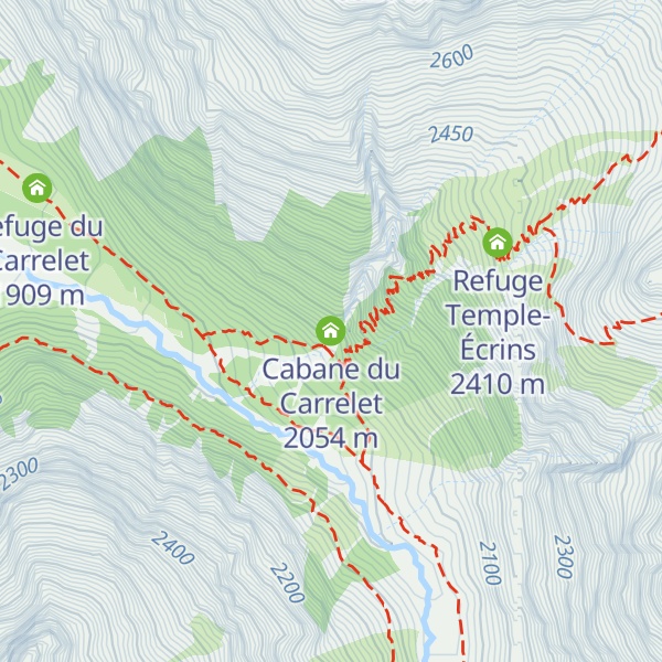Map of Cabane du Carrelet