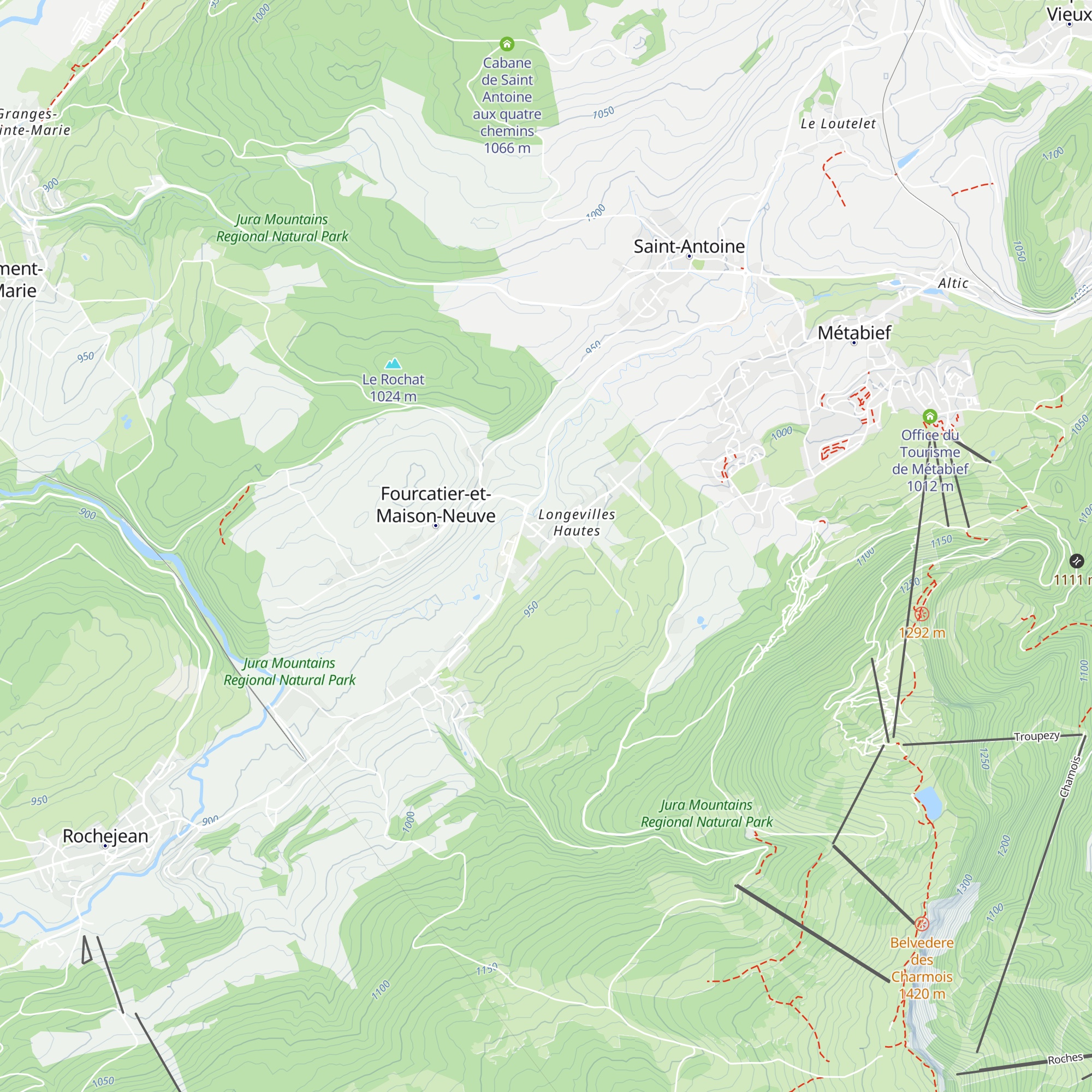 Gîte Les Hirondelles map