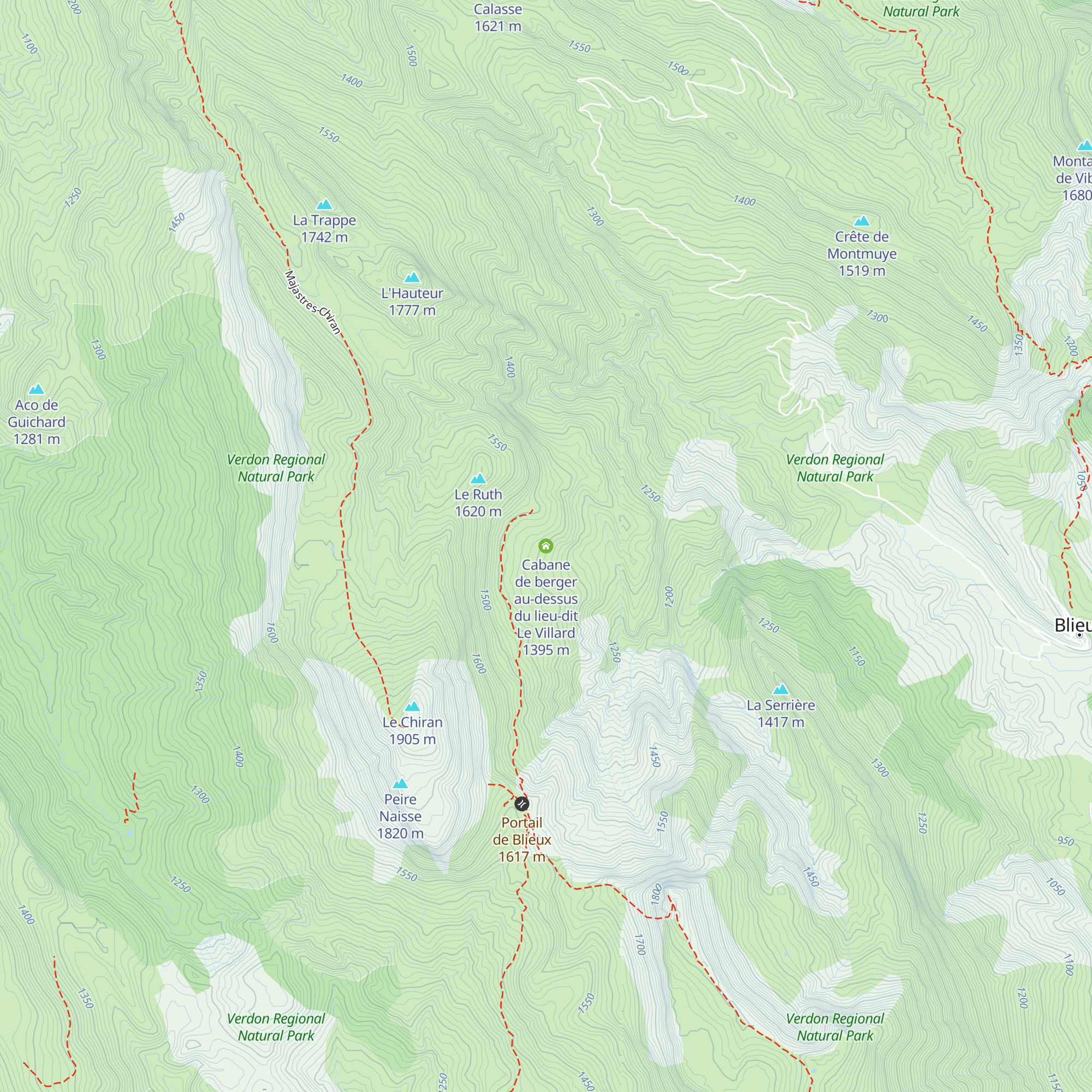 Cabane de berger au-dessus du lieu-dit Le Villard map