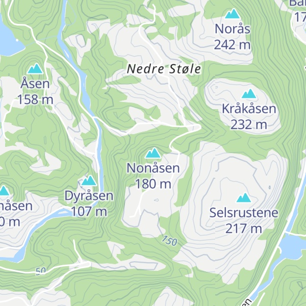 Map of Nonåsen