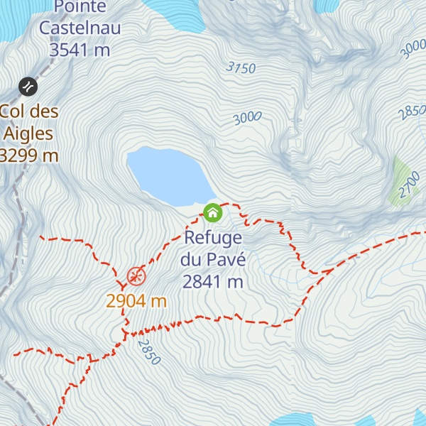 Map of Refuge du Pavé