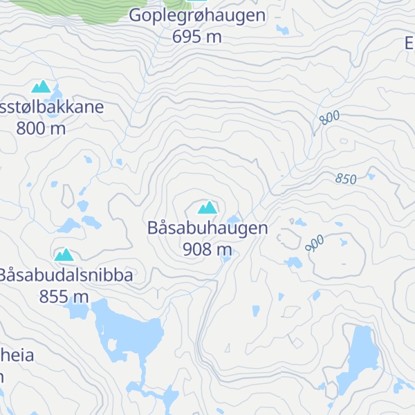 Map of Båsabuhaugen