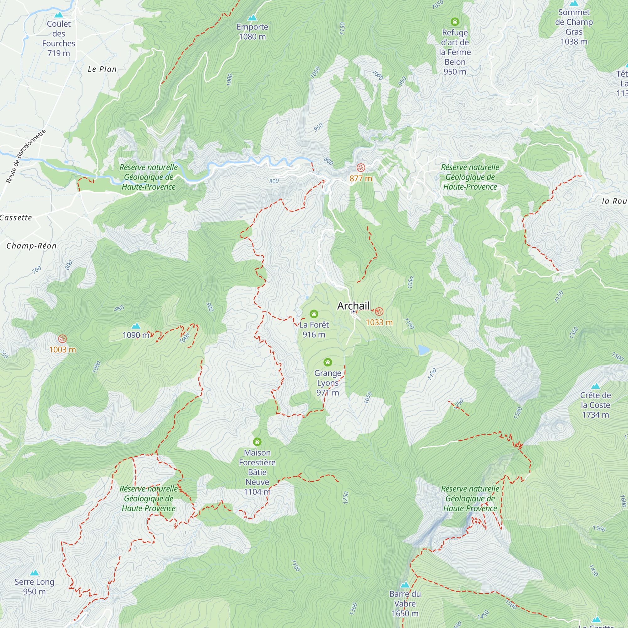 La Forêt map