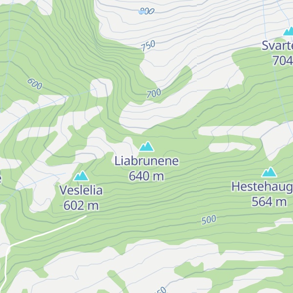 Map of Liabrunene