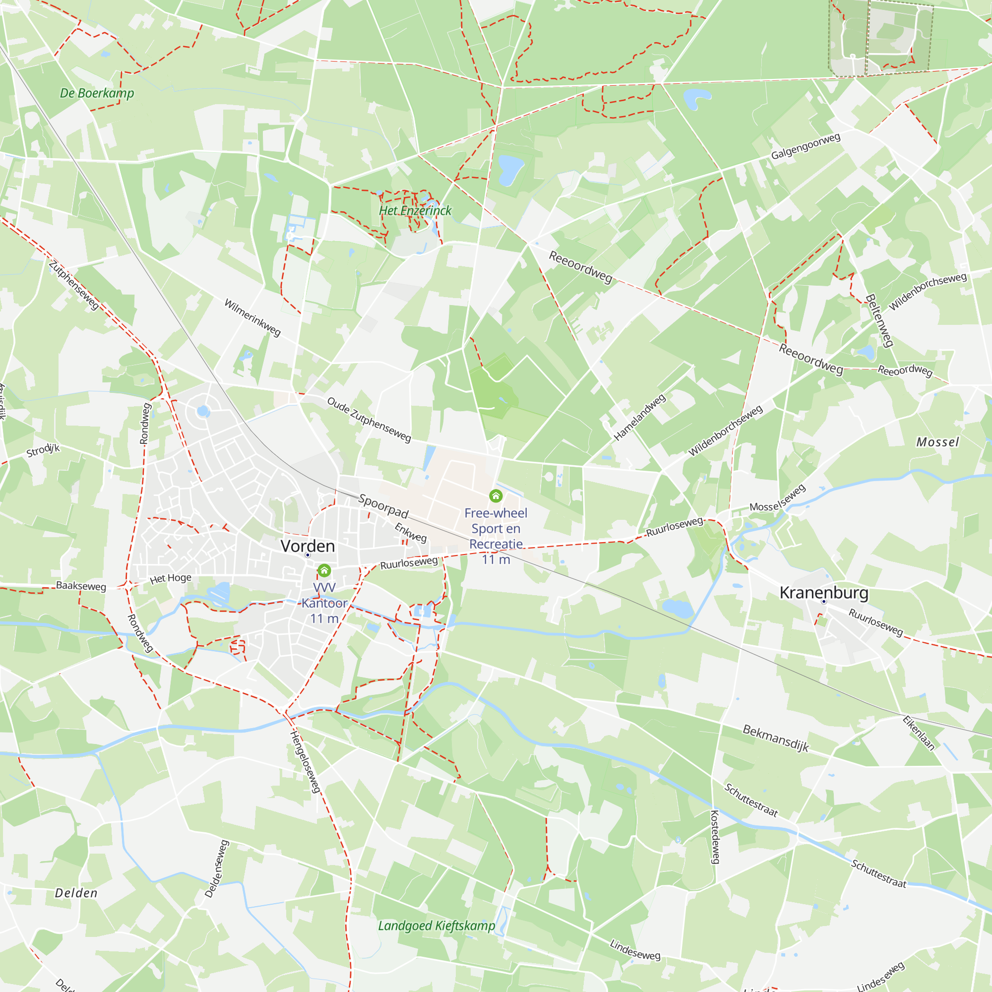 Free-wheel Sport en Recreatie map