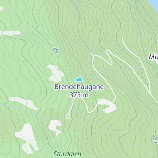 Map of Brendehaugane