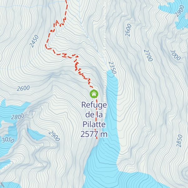 Map of Refuge de la Pilatte