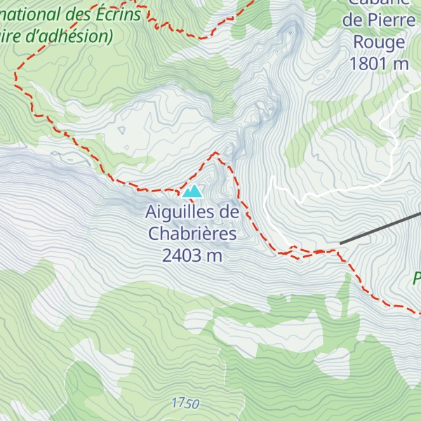 Map of Grande Tour de Chabrières