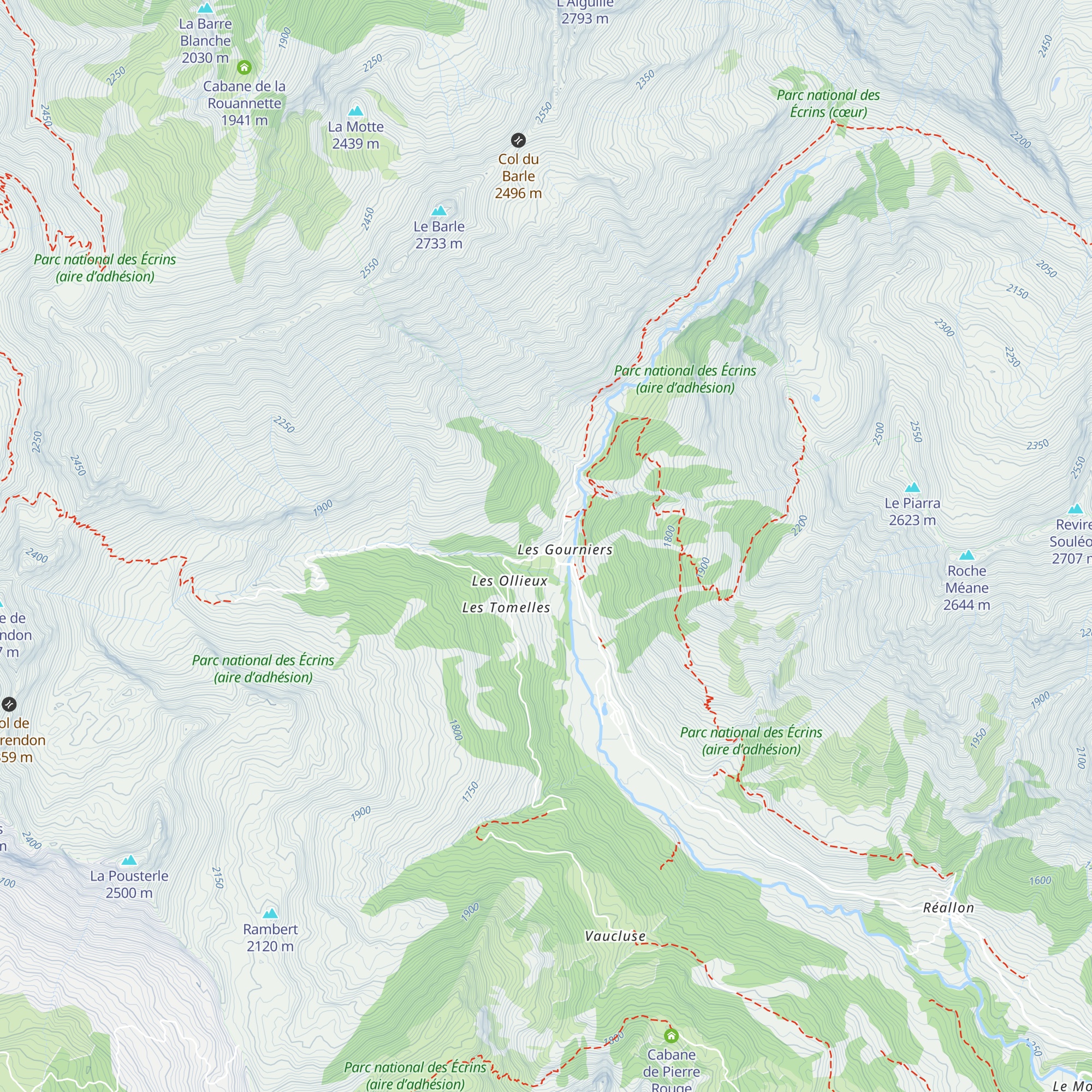 Gîte des 3 Cols map