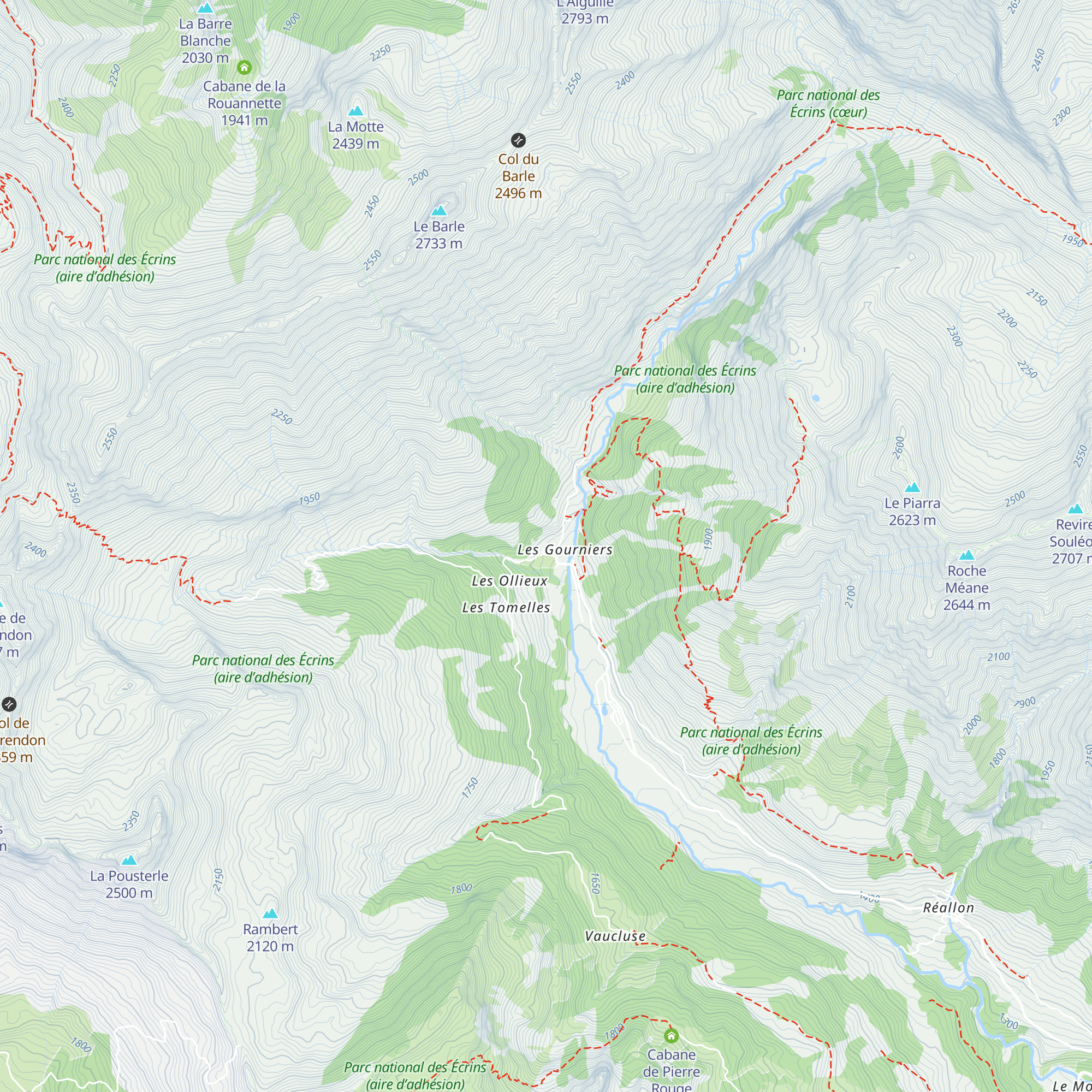 Gîte des 3 Cols map