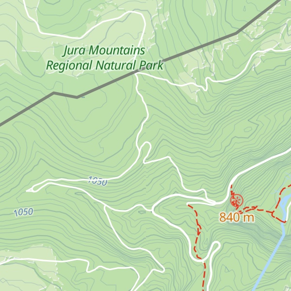 Map of Refuge du Crêt-Blanc