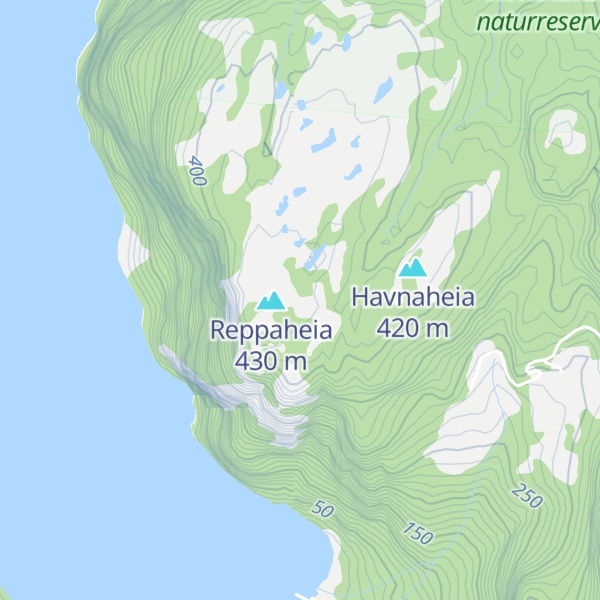 Map of Havnahaugen
