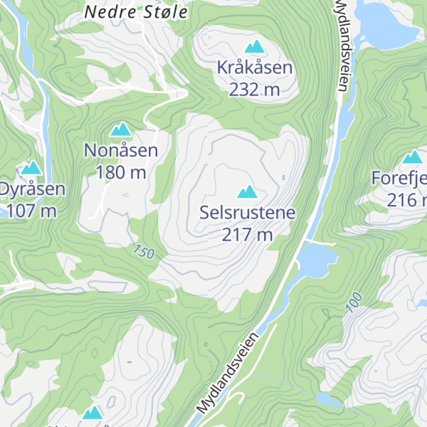 Map of Selsknuten