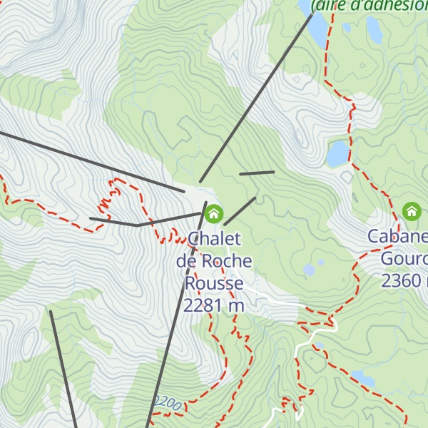 Map of Chalet de Roche Rousse
