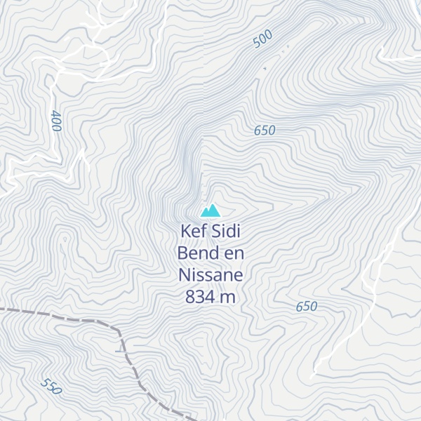 Map of Kef Sidi Bend en Nissane