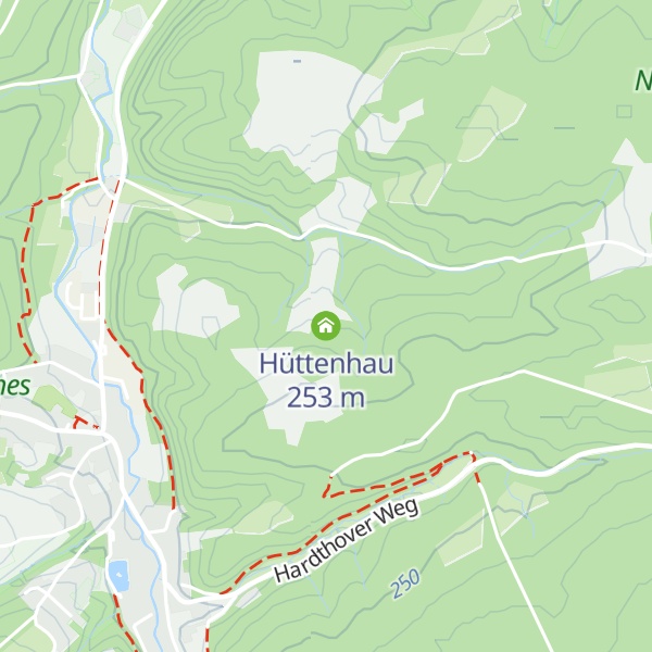 Map of Hüttenhau
