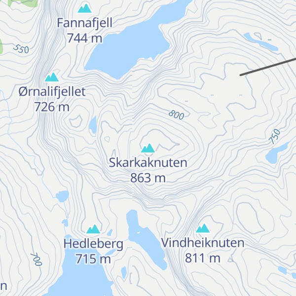 Map of Skarkaknuten
