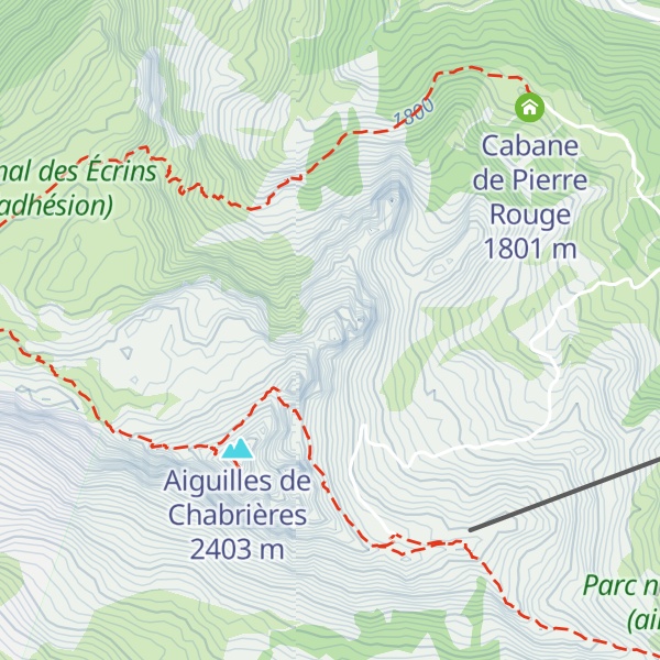 Map of Crête de Chabrières
