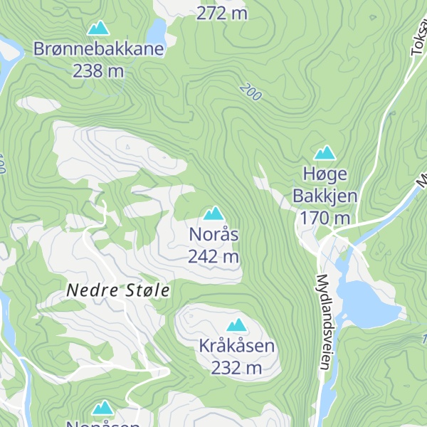 Map of Norås