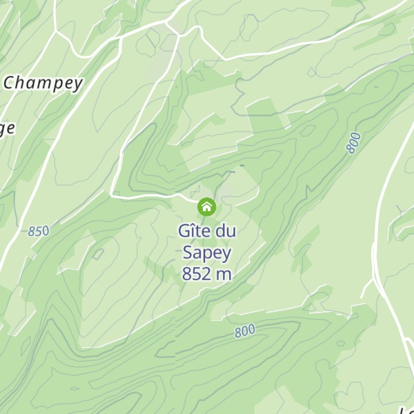 Map of Gîte du Sapey