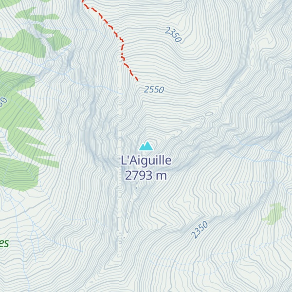 Map of L'Aiguille