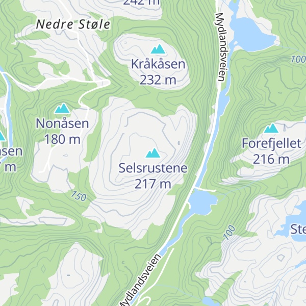 Map of Selsrustene