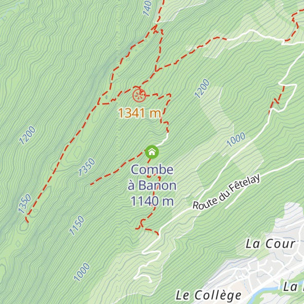 Map of Combe à Banon