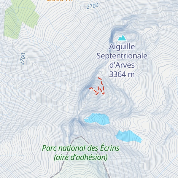Map of Aiguille Centrale d'Arves