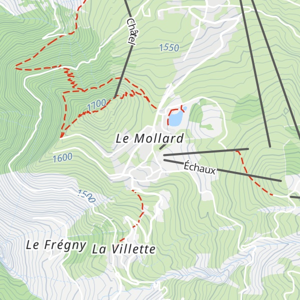 Map of Le Thé Lait Ski