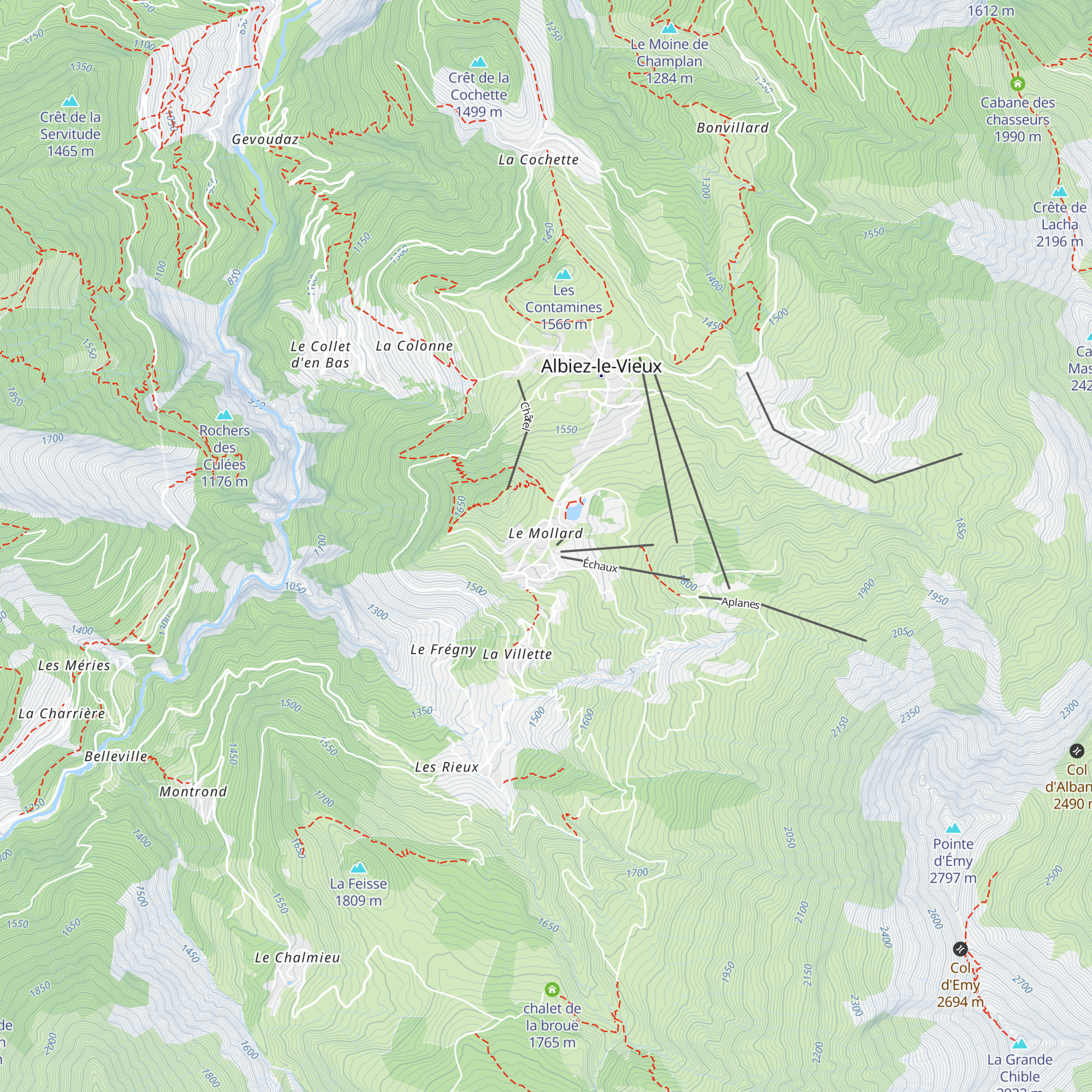 Le Thé Lait Ski map