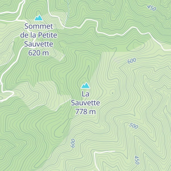 Map of La Sauvette