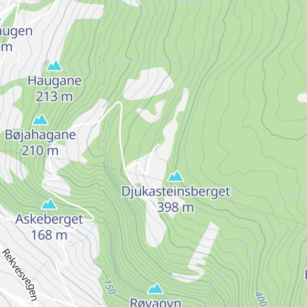 Map of Håberget