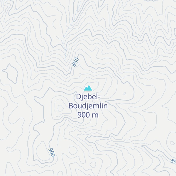 Map of Djebel- Boudjemlin