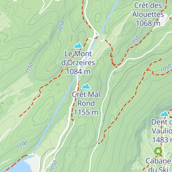 Map of Crêt Mal Rond