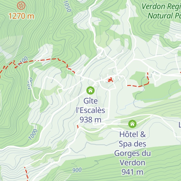 Map of Gîte l'Escalès