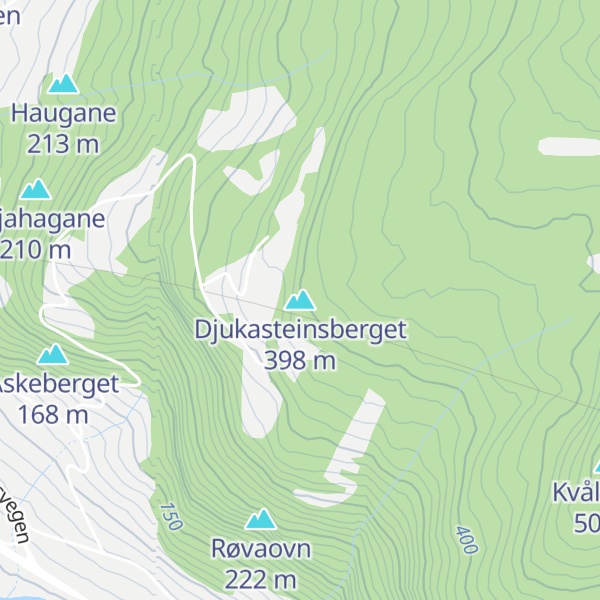 Map of Djukasteinsberget