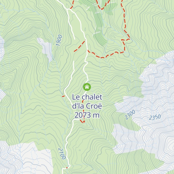 Map of Le chalet d'la Croë