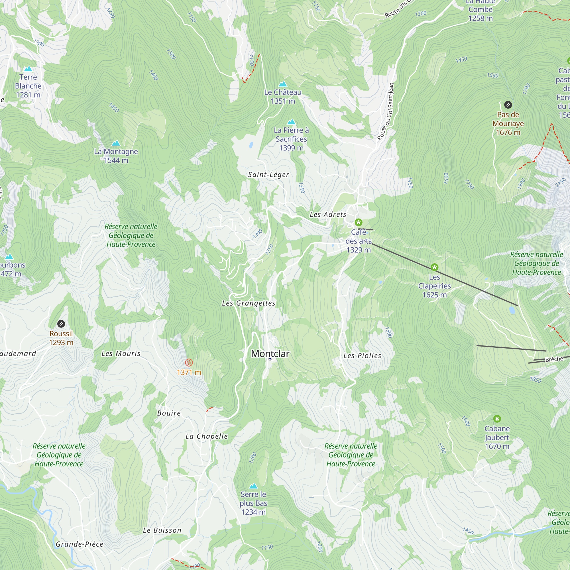 Domaine de l'Adoux map