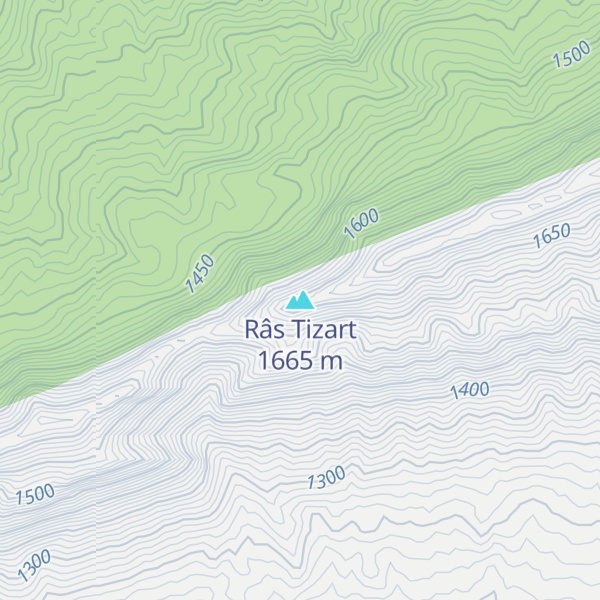 Map of Râs Tizart
