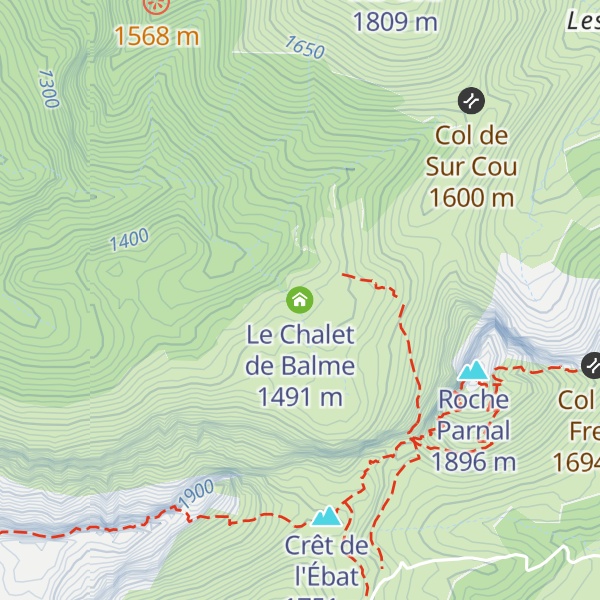 Map of Le Chalet de Balme