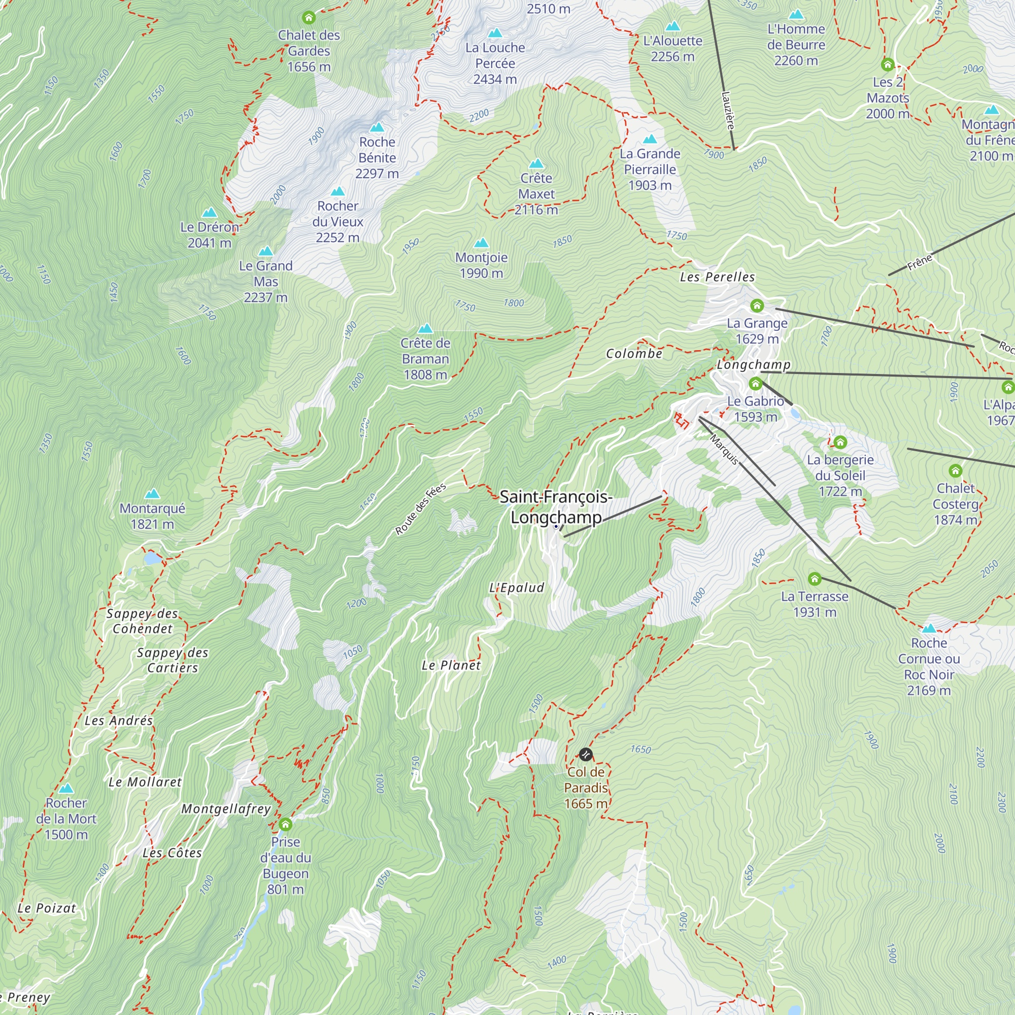 Prise d'eau map