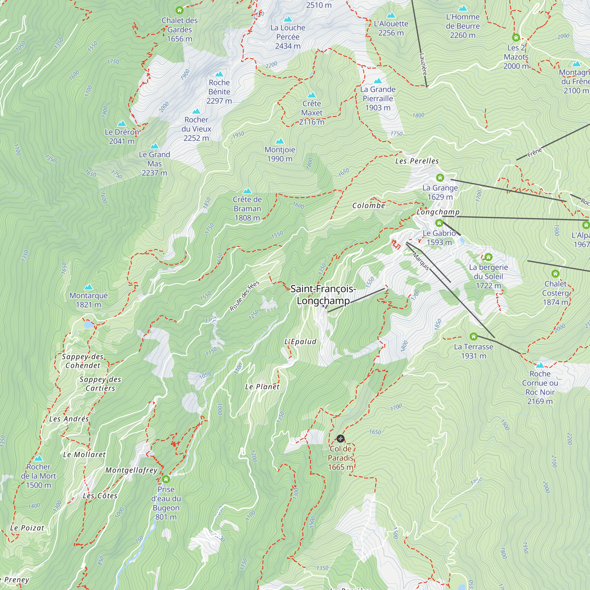 Prise d'eau map