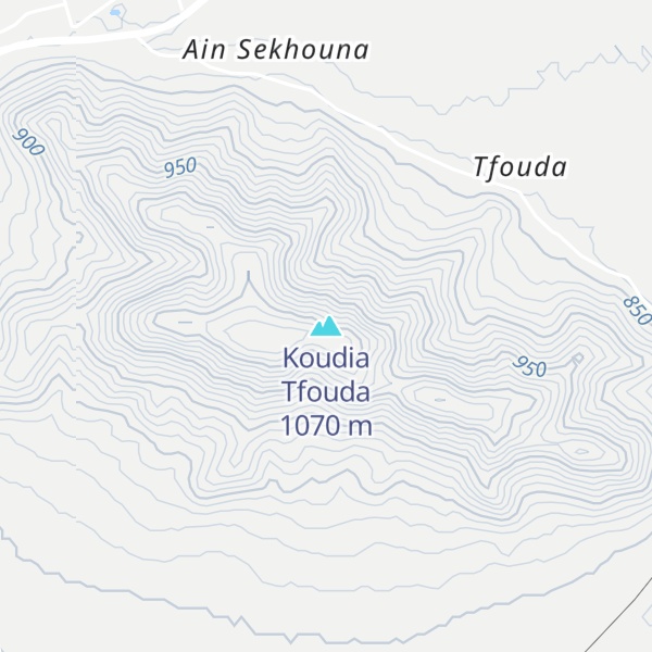 Map of Koudia Tfouda