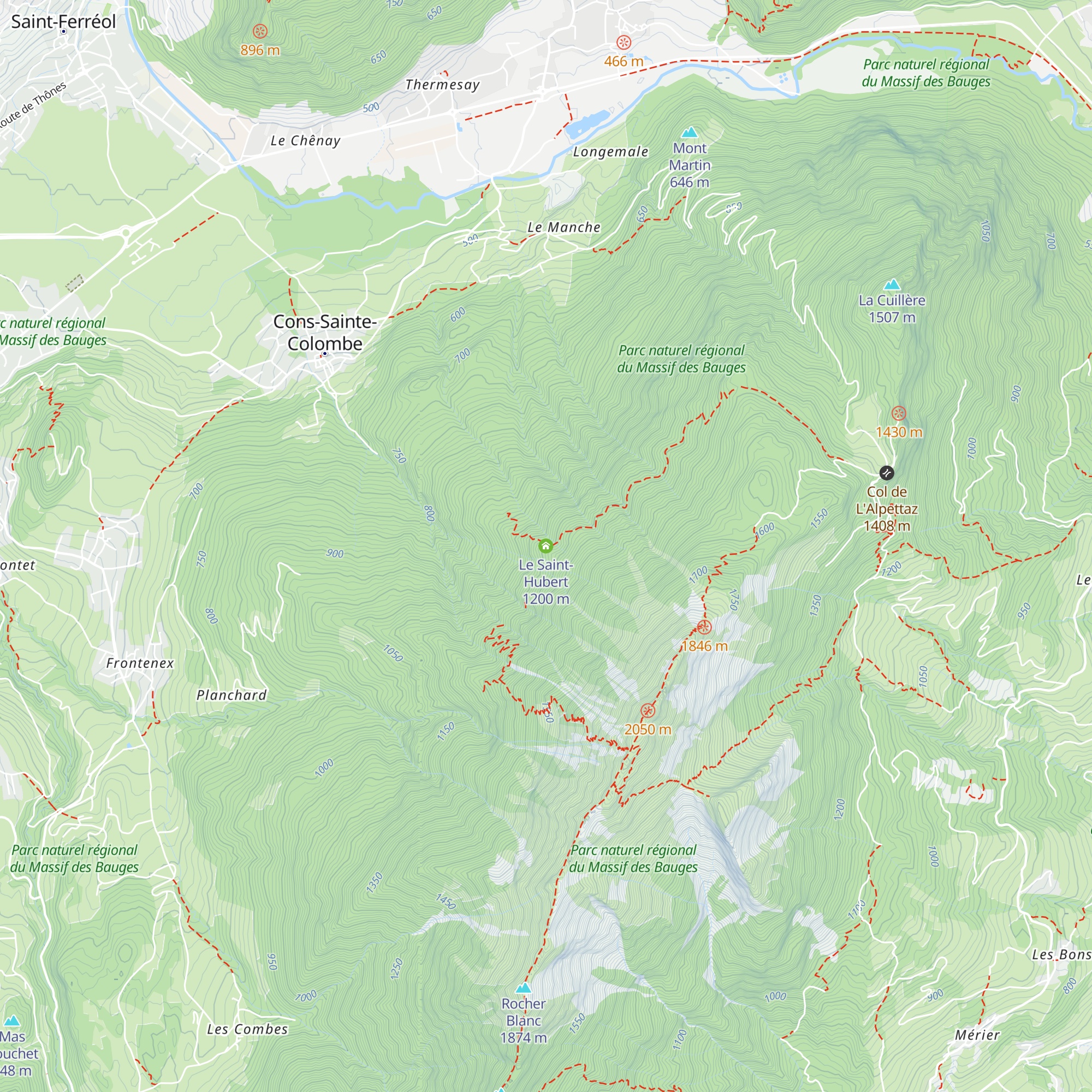 Le Saint-Hubert map