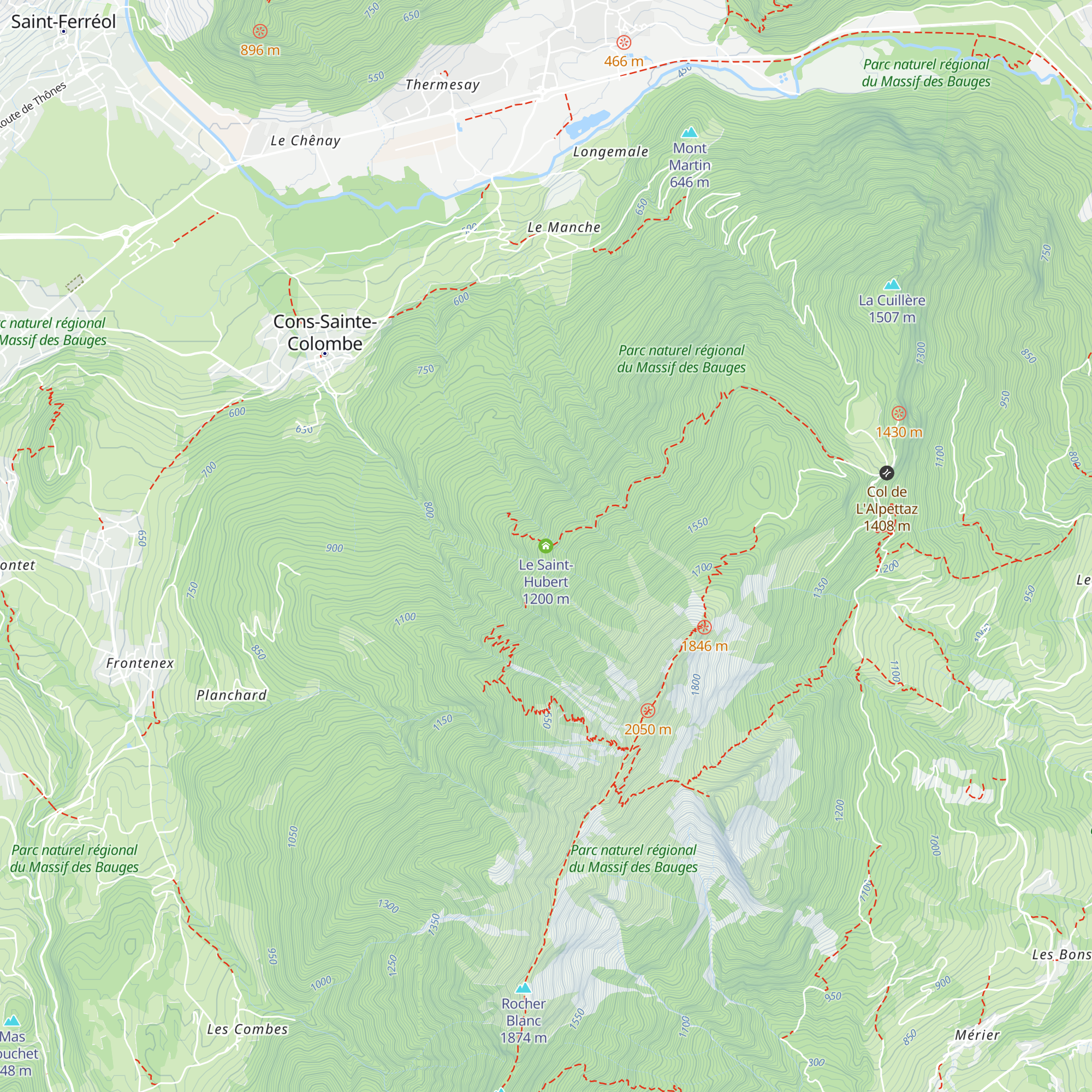 Le Saint-Hubert map