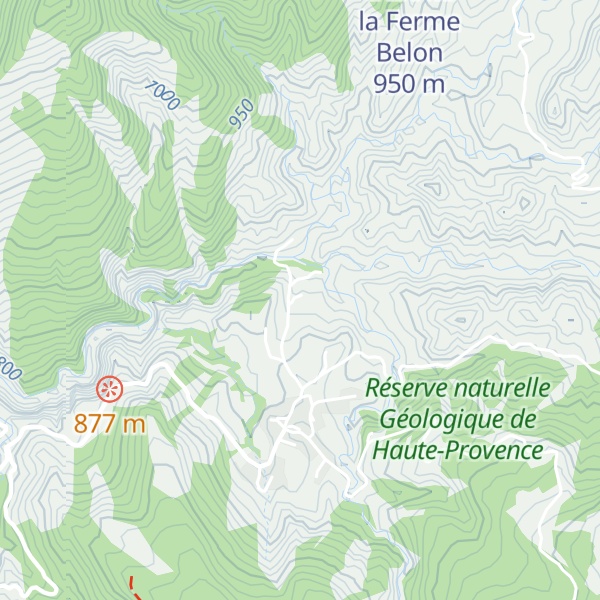 Map of Gîtes Les Terres Noires