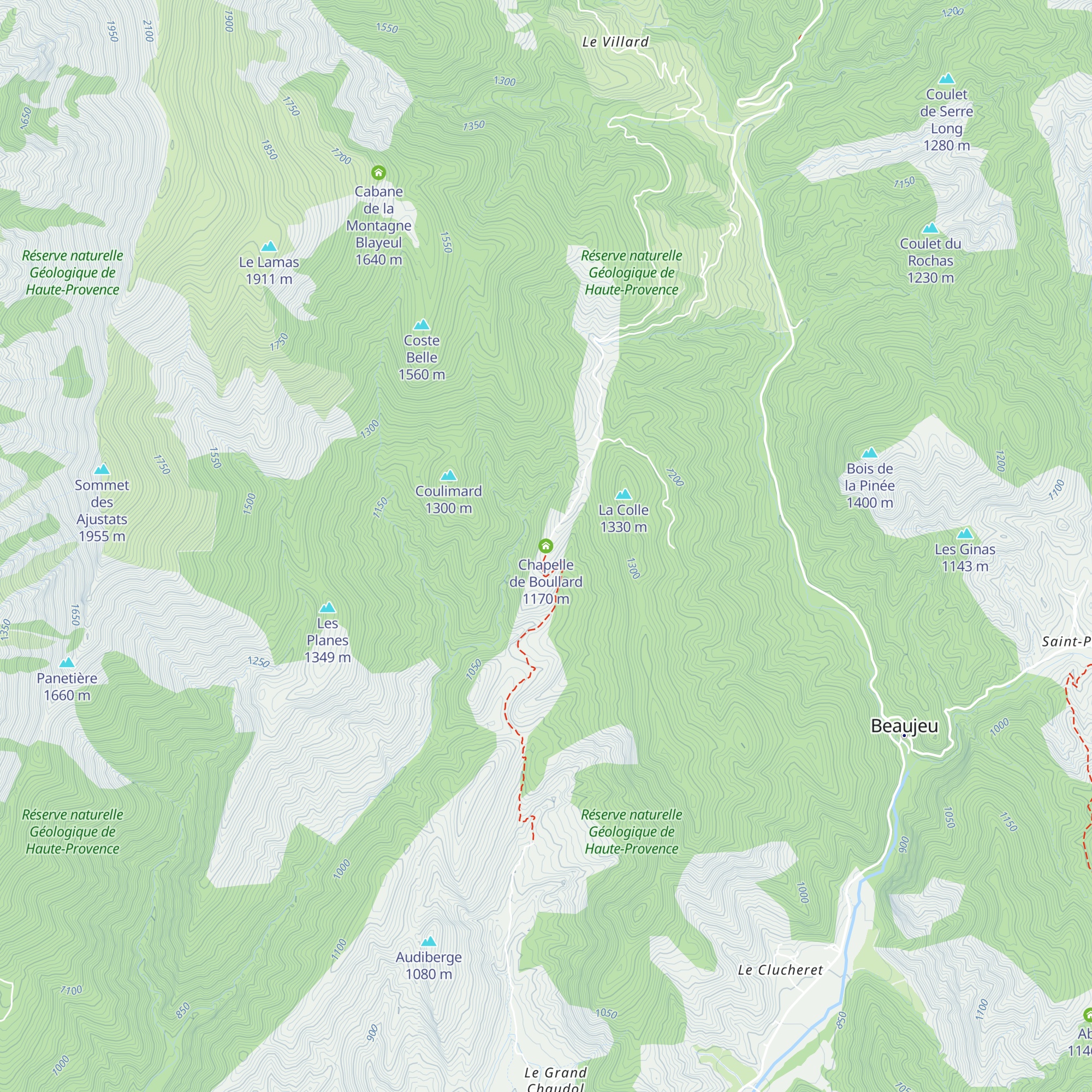 Chapelle de Boullard map