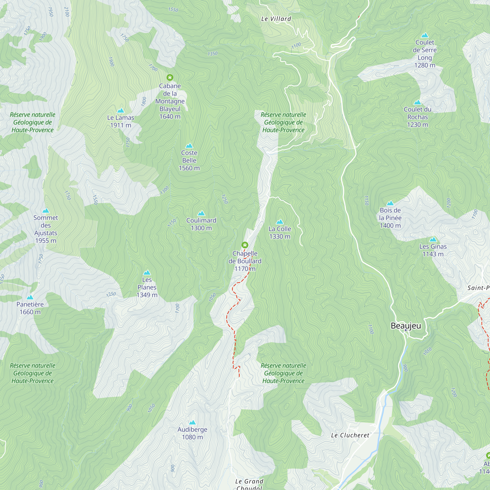 Chapelle de Boullard map