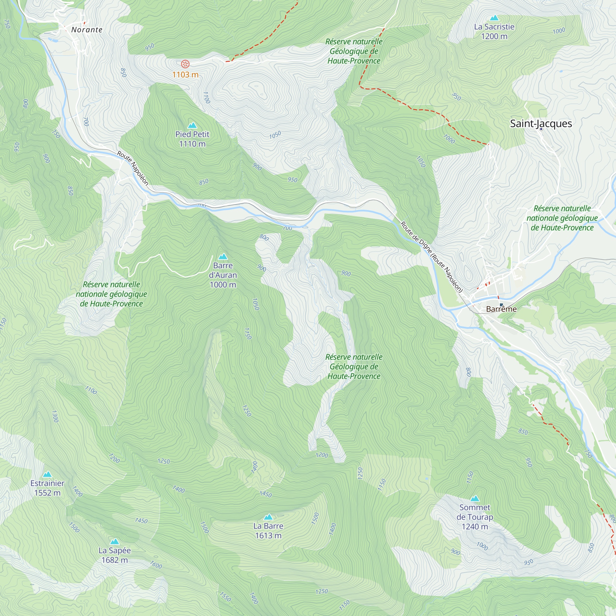 Gîte de la Valbonnette map